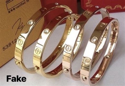 rose gold cartier bracelet fake